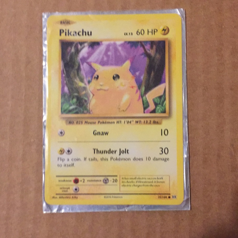 Vintage rare Pokémon Pikachu Card